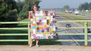 jean with quilt